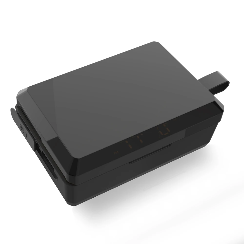 C6 светодиодный Bluetooth 5,0 наушники TWS Беспроводные наушники с шумоподавлением Спортивная игровая гарнитура 6800 мАч Внешний аккумулятор часы температура