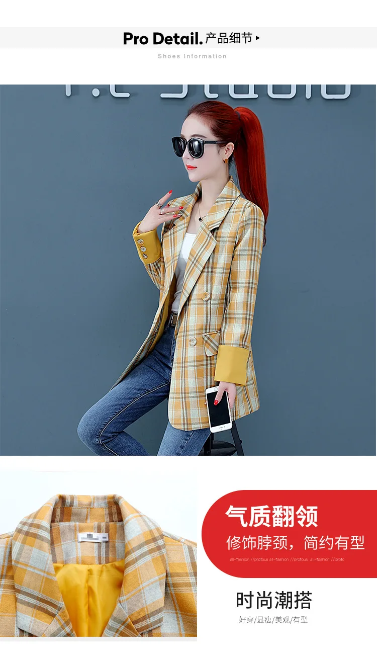 W090511 Осень стиль длинный рукав костюм воротник Slim Fit похудение элегантный маленький костюм пальто