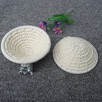 

Manual Braided Hemp Rope Bird Nest Bed Multi-Purpose Artificial Finch Nest Bird House For Parrot Hamster Pet Bed Nest Supplies