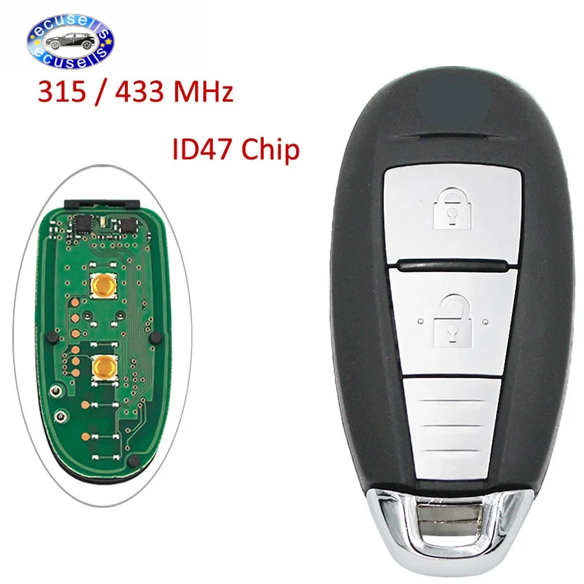 OEM Keyless Entry 2 Buttons Smart Remote Car Key for Suzuki Vitara 315 MHZ 433MHZ With 47 Chip Original | Автомобили и мотоциклы