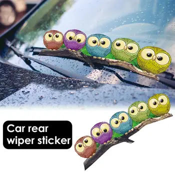 

Car Stickers Removable Car Rear Windshield Sticker Cute Owl Rear Wiper Sticker For Vehicle Rear Wipers Easter Decoration