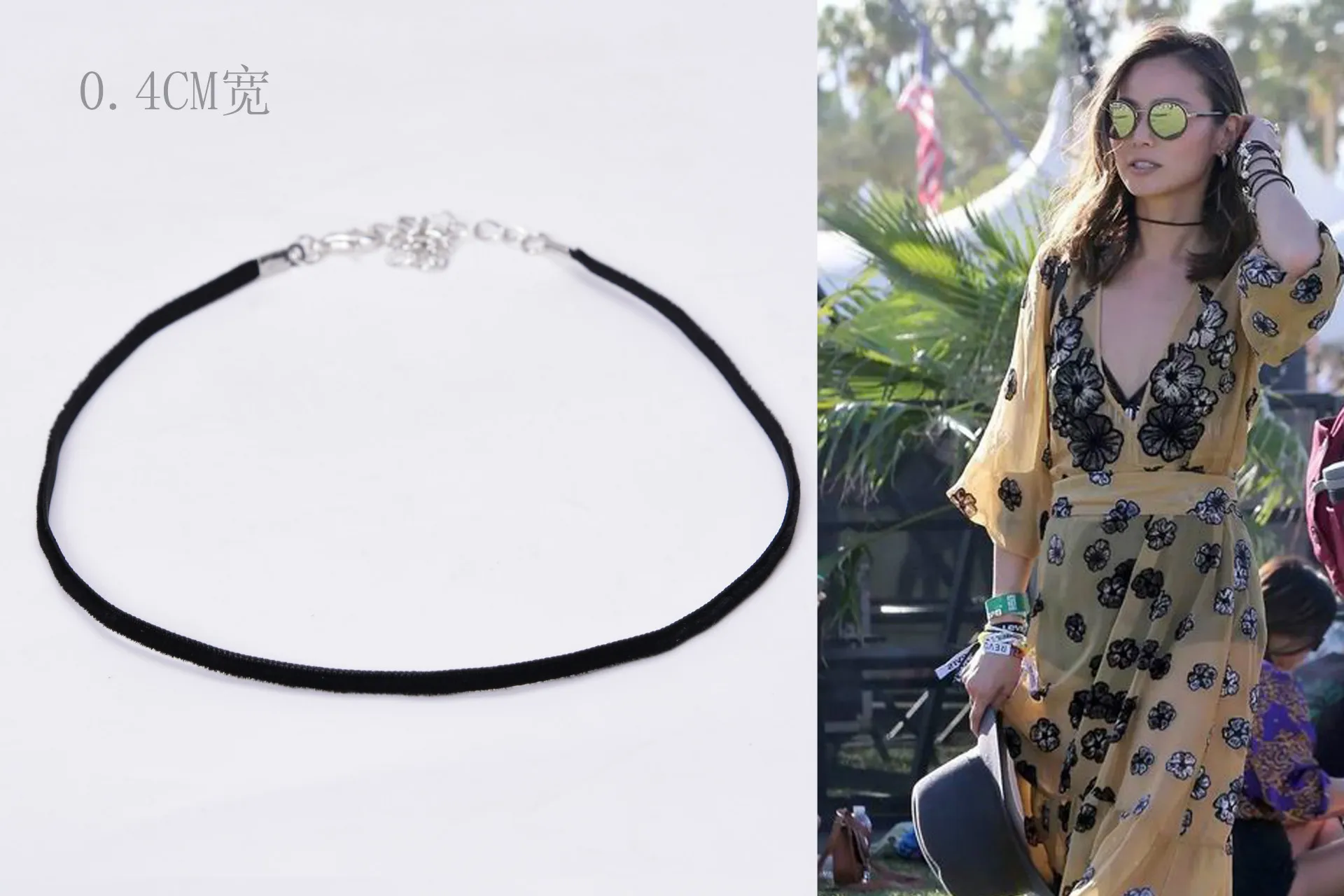 Retro Simple Black Velvet Choker Collar Neck Chains Clavicle Chain For Women Girls Female Necklace