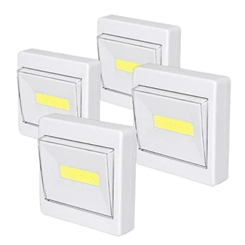 

Loset Light, Super Bright, Battery Operated, Stick Anywhere, 200 LM Cob Led Light Switch Nightlight, Tap Lights for Closet, Shed