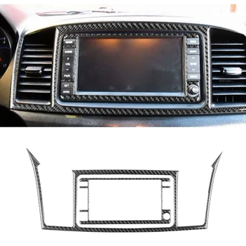 

New Arrival High Quality 2Pcs Carbon Fiber GPS Navigation Frame Cover For Mitsubishi Lancer Evo X 08-14
