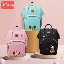 Disney Mickey Nappy Baby Diaper Bag Large Capacity Mommy Bag Backpack Waterproof Baby Stroller Bag Outdoor Travel Baby Nappy Bag