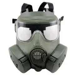 Тактика на открытом воздухе аксессуары M50 Тактическая Военная игра Пейнтбол полное лицо череп противогаз CS маска с вентилятором для