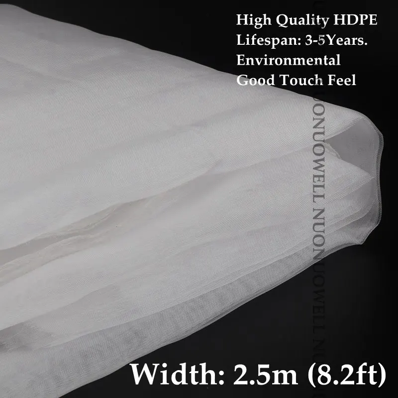 Width 2.5m 5 м 6 размер 40~ 100 сетка для борьбы с вредителями Отпугиватель сеток для сельскохозяйственных овощей и фруктов защитная сетка для ухода за садовой сеткой Москитная пластиковая сетка - Цвет: Width 2.5m