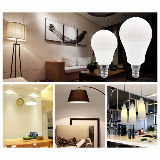 4pcs/lot LED Bulb E27 E14 20W 18W 15W 12W 9W 6W 3W Lampada LED Light AC 220V Bombilla Spotlight Lighting Cold/Warm White Lamp 6