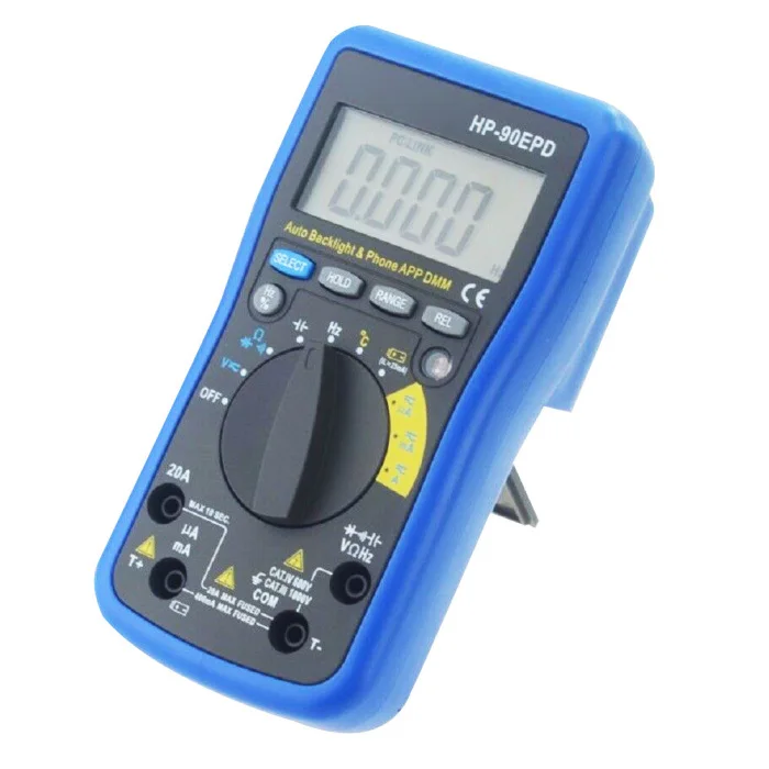 Newest Digital Multimeter HP-90EPD Multi-tester Auto Range Ohmmeter Voltage AC DC Resistance Current Capacity Tester