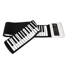 Новая Профессиональная 88 клавишная Midi электронная клавиатура рулонная пианино силиконовая Гибкая с педалью