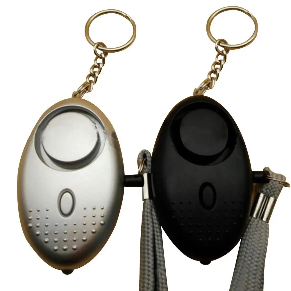 

HobbyLane Women Children Elderly Anti-rape Device Alarm Loud 130DB Alert Dual Function Attack Panic Personal Security Keychain