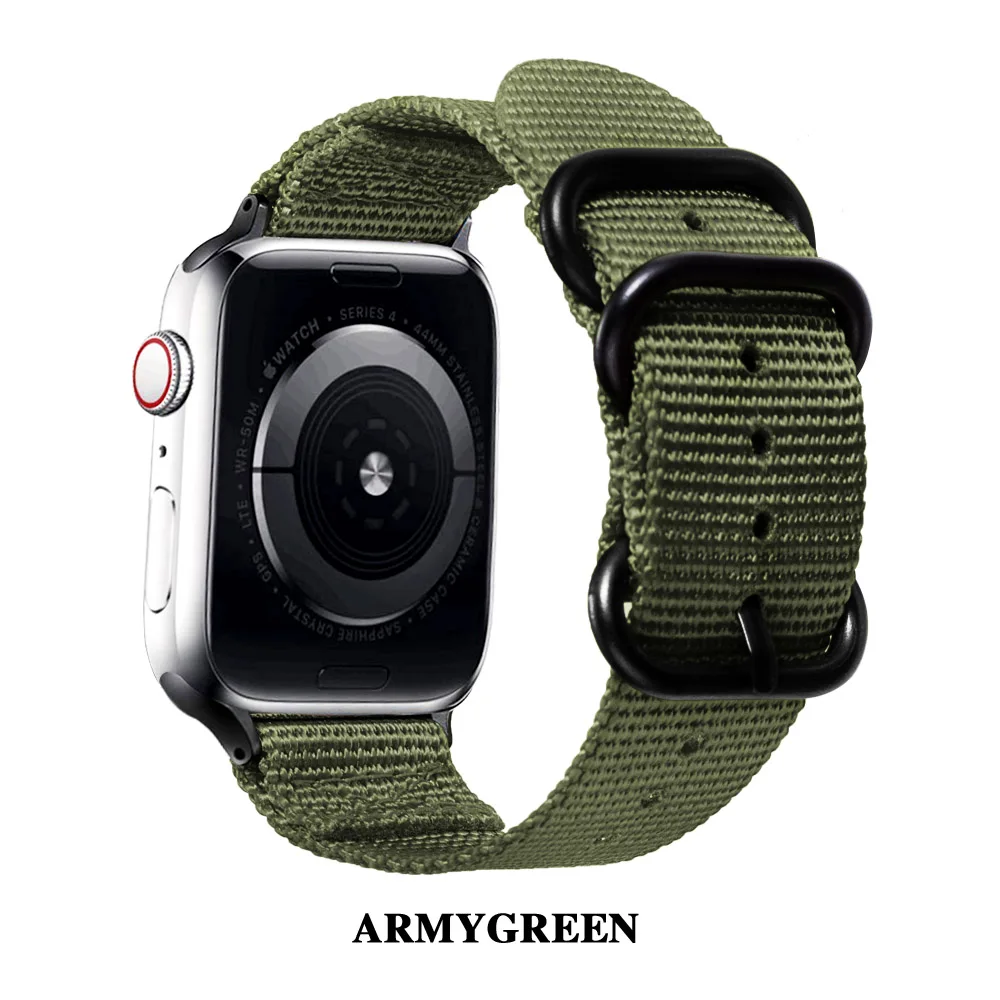 Strap for Apple watch 5 4 44mm 40mm Sport Loop bracelet probefit apply to iWatch 3 2 1 42mm 38mm Accessories Nylon Watchband