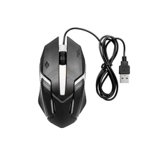 USB Wired Optical Mouse Gaming Mouse 1200DPI USB Gaming Mouse Ergonomic Mouse with Colorful Breathing Light For PC Laptop