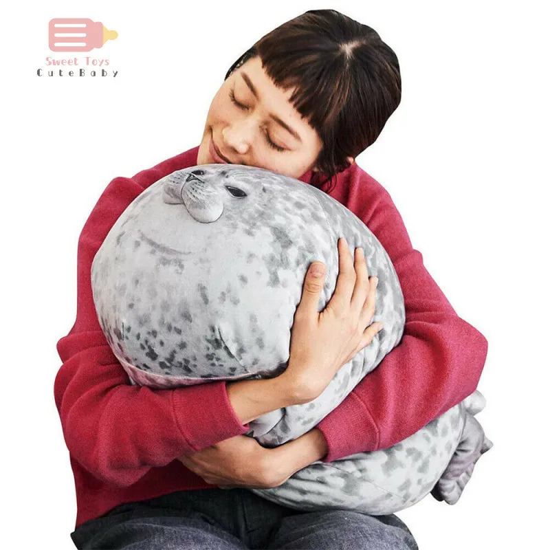

Cute Blob Seal Sea Lion Doll Plush Stuffed Toy 3D Baby Sleeping Throw Pillow Soft Seal Plush Housewarming Party Hold Pillow Gift