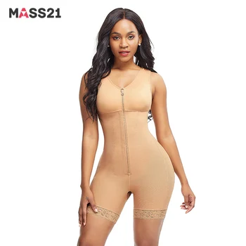 

MASS21 Full Bodysuit Tummy Control Underwear Push up Chest Female Open Crotch Butt Lifter Postpartum Recovery Fajas Shapewear