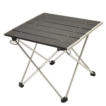 

Portable Folding Aluminum Roll Up Table Lightweight Outdoor Camping Picnic Simple Furniture Camping Table Tea Table
