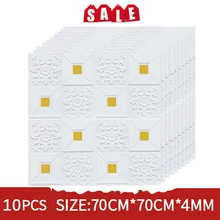 

3D Stereo Self-Adhesive Soundproof Wall Panel Waterproof 3D Wall Stickers Bedroom Living Room Decorative Wallpaper