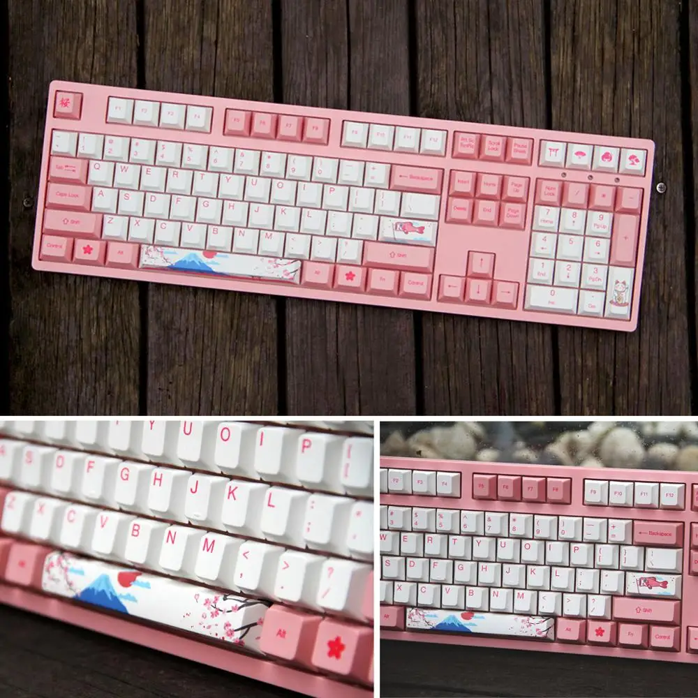 Akko X World Tour Tokyo108 + 6 ключей колпачки для от OEM профиль PBT Набор колпачков Cherry MX