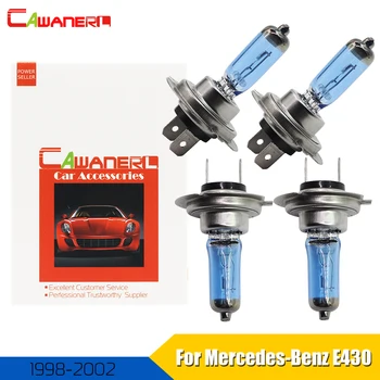 

Cawanerl 4 X 100W Car Halogen Bulb Headlight Light High Low Beam 12V High Power For Mercedes-Benz E430 Sedan 4.3L 1998-2002