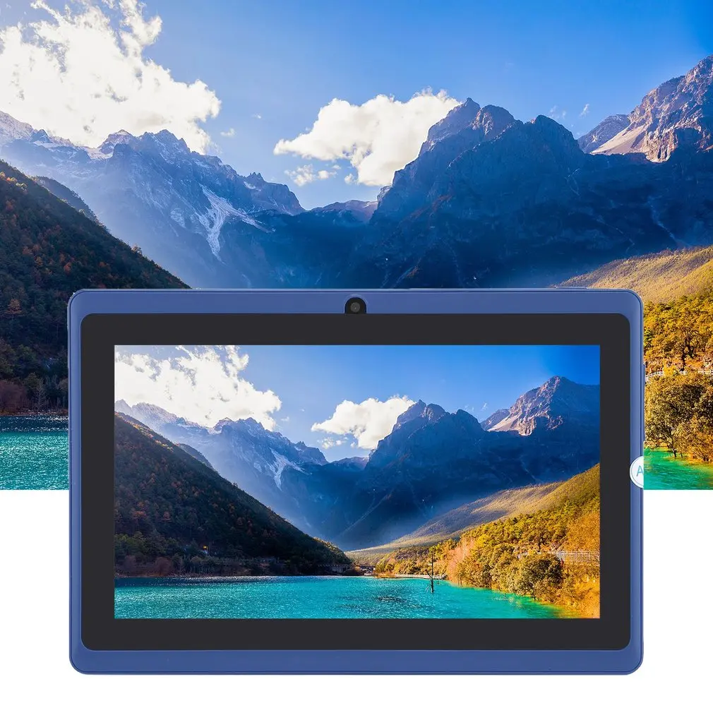 7-дюймовый четырехъядерный процессор android 4,4 планшетный ПК для детей Q8 Q88 фонарик allwinner 512M 8GB bluetooth HD 1024*600 таблетки Двойная камера, Wi-Fi