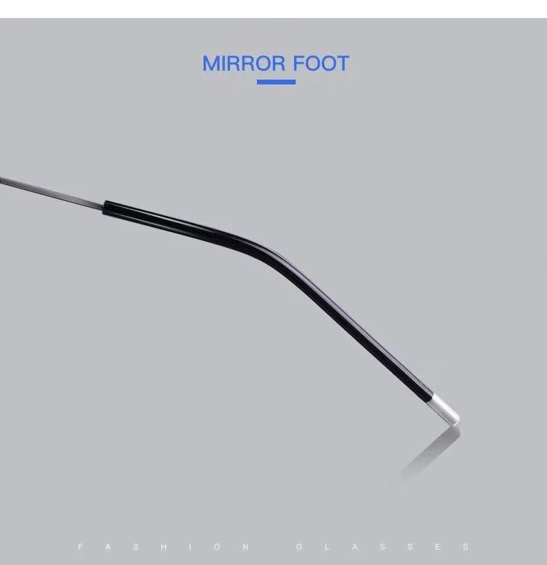 Мужские Безвинтовые титановые ультралегкие очки без оправы, мужские деловые оптические очки для близорукости по рецепту, квадратные очки F961