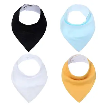 

Baby Bandana Bibs for Boys and Girls 4 Pack of Super Absorbent Baby Gift Sets