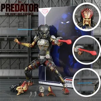 

2018 Ultimate Fugitive Predator 7" Movie Action Figure Unmasked Scar KO's NECA Collectible Deluxe Box Doll Toys Model