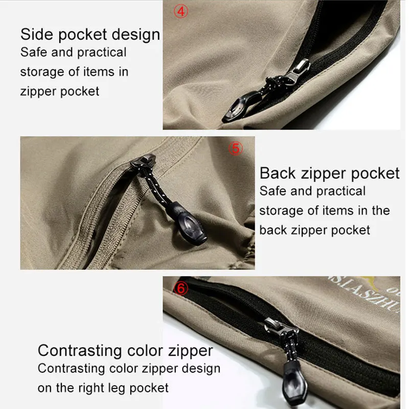 Outdoor Detachable Hiking Pants Men Women Summer Cycling Trousers Climbing Trekking Quick-Drying Waterproof Detachable Pants Hot