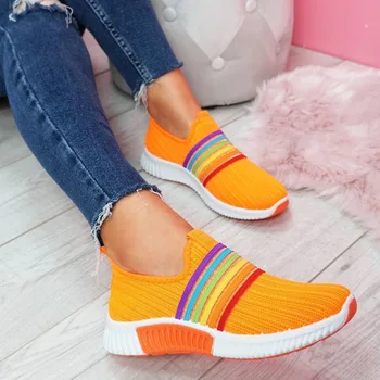 

Women's Mesh shoes A061 summer Breathable Sports Shoes Rainbow Color Outdoor Women's Running