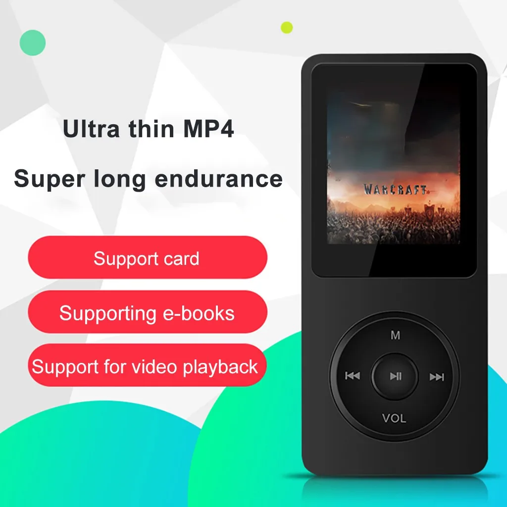 Лучшие продажи продуктов мини воспроизведение MP3 без потерь Звук Музыкальный плеер FM рекордер TF карта 80 часов для Носимых устройств