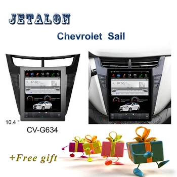 

10.4“ IPS Screen Tesla style Car GPS Navigation For CHEVROLET Sail 2015 car radio bluetooth multimedia player PX6 Car Android