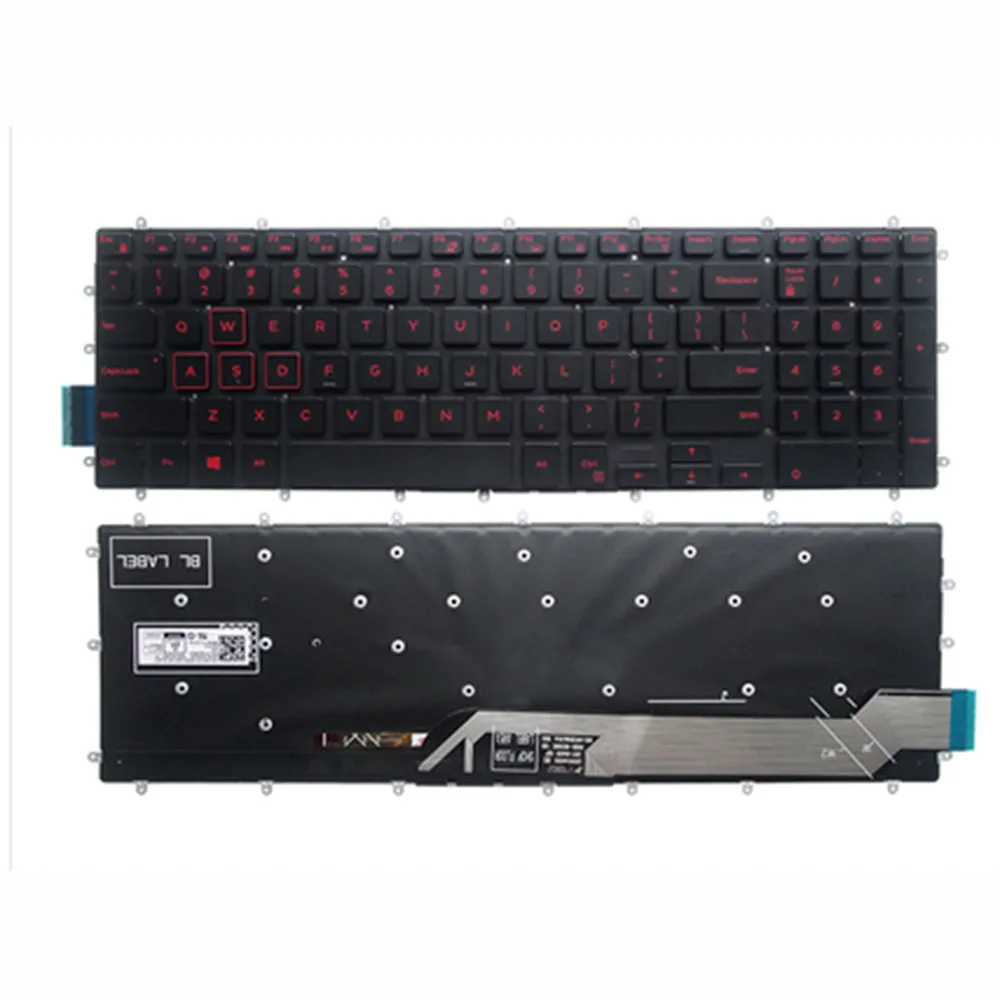 Для Dell Inspiron 15 5565 5567 5570 5575 7566 7567 G3-3579 3779 3583 G5 5587 G7 7588 US клавиатура с подсветкой