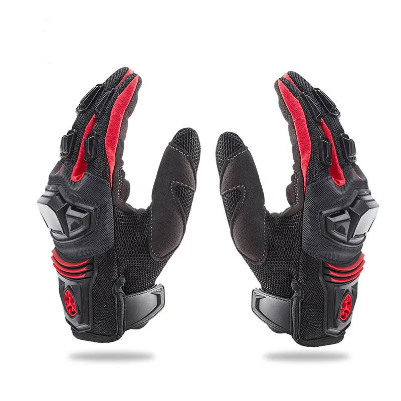 Новые уличные внедорожные Мотоциклетные Перчатки Guantes для мужчин и женщин для вождения полный палец микрофибра Нескользящие мотоциклетные гоночные варежки Luvas