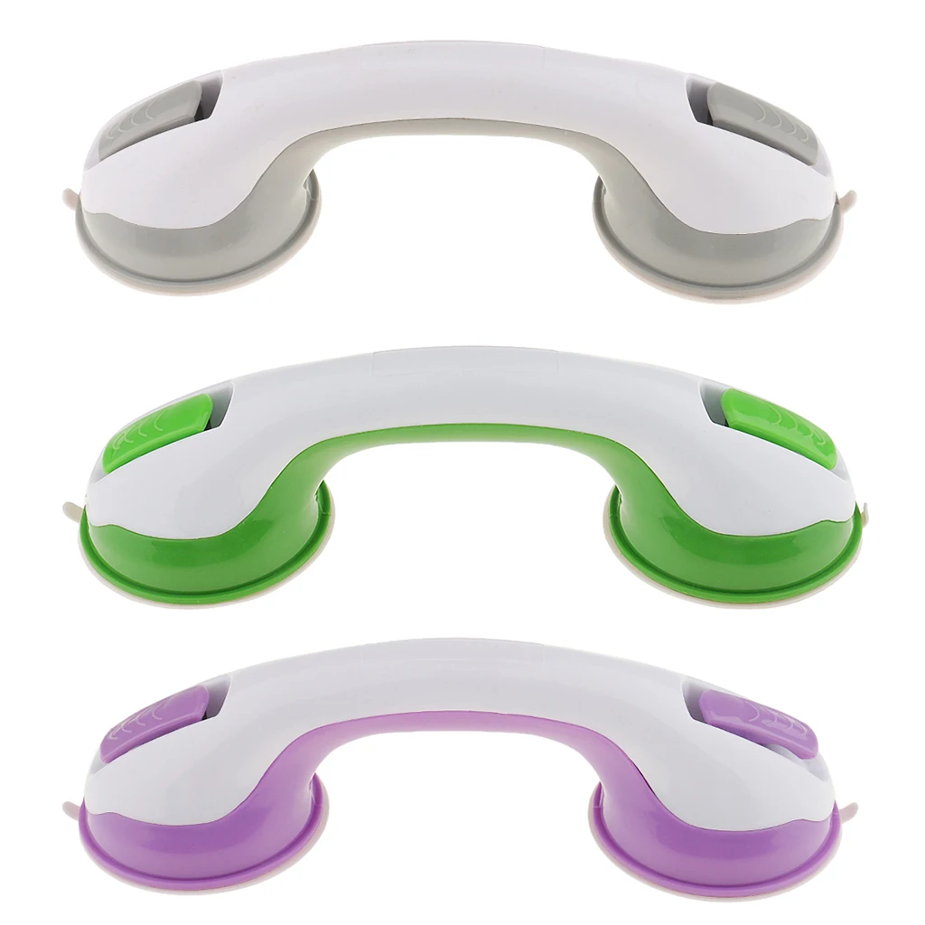 3pcs 10 Inch Super Suction Bath Tub Helping Handle Safety Cup Grab Bar Handrail Armrest Grip For Bathroom Shower