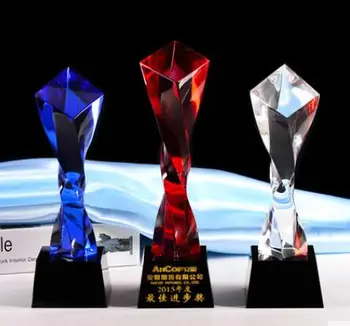 

Crystal cup medal customized creative competition annual meeting of outstanding staff award trophy souvenir authorization card