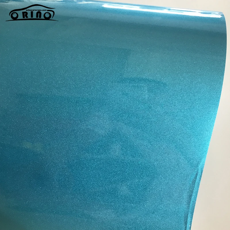 Blue Glitter Diamond Metallic Wrap Vinyl Sticker-1