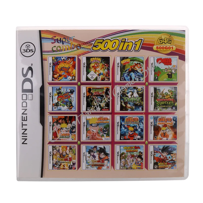 Картридж для игровой консоли Nintendo DS 3DS 2DS 500 в 1G01 | Электроника