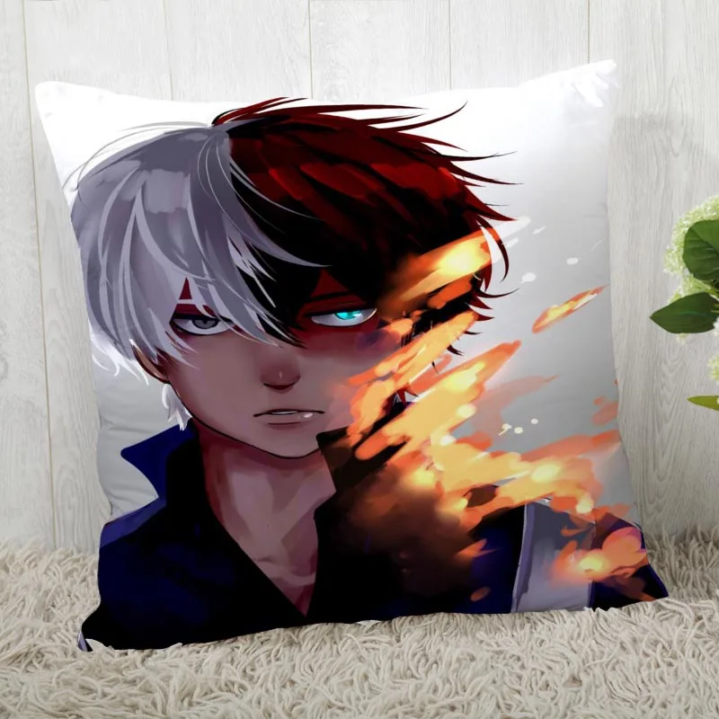 Custom Pillow Cases Boku no Hero Academia Square Pillowcase Christmas Zippered Pillow Cover 40*40cm,45*45cm(One Side - Color: Pillowcase 7