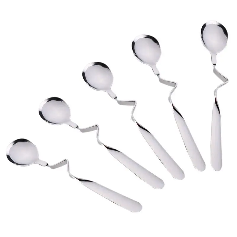 

5 Honey Spoons, Coffee stirring spoon,Stainless Steel, 6-Inch