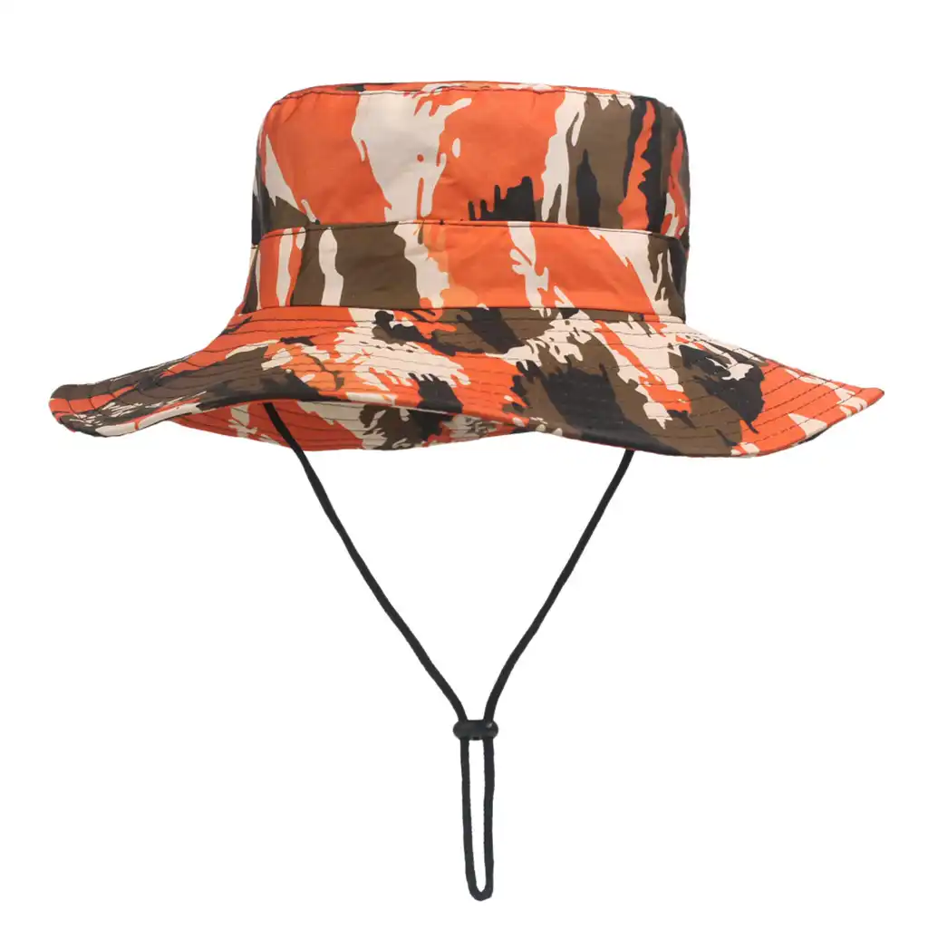 orange boonie hat