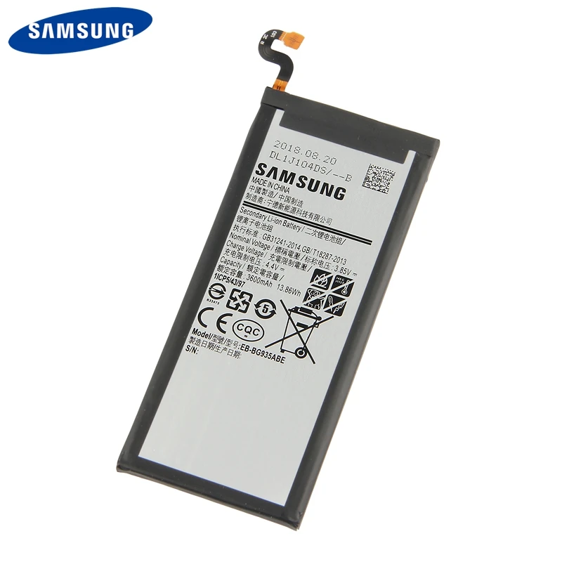 Аккумулятор samsung EB-BG935ABE EB-BG935ABA для samsung GALAXY S7 Edge G9350 G935FD SM-G935F аккумулятор 3600 мАч