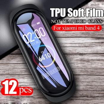 

12pcs Mi Band 4 Screen Protector Film For Xiaomi Mi Band 4 Smart Wristband MiBand 4 Bracelet Screen Protector Not Tempered Glass