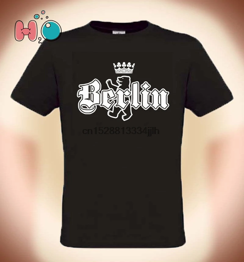 Fun T-Shirt Berlin + BearSizes S XXL (up to 3xl Possibleagainst Extra Charge) | Мужская одежда