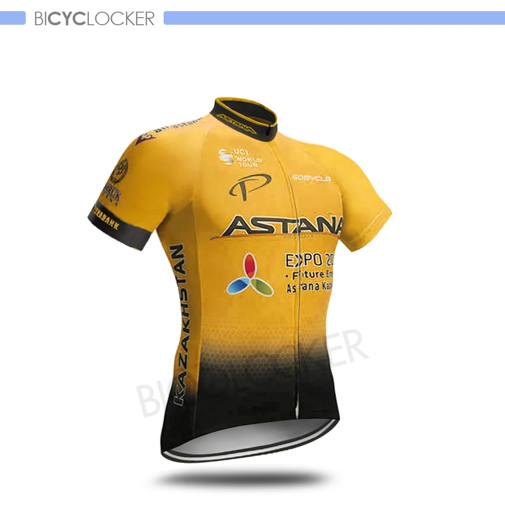 Астана велосипедная одежда для мужчин велокоманда Джерси наборы Униформа велосипед Ropa Ciclismo Майо дорожный велосипед короткий рукав рубашки быстросохнущая - Цвет: Cycling Jerseys