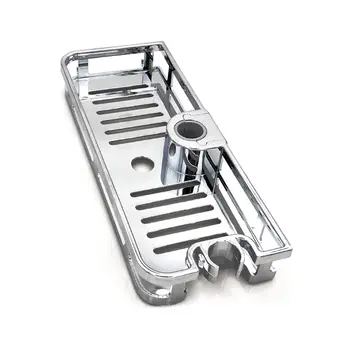 

Bathroom Tray Storage Rack Removable Rectangle Shower Shelf Lifting Rod Decor