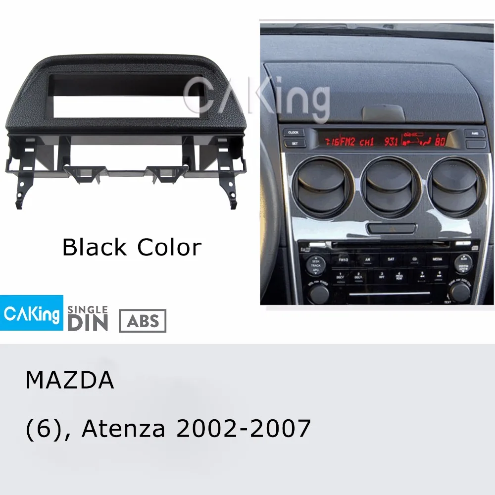 Одна Din Автомобильная фасция Радио панель для Mazda 6 Atenza 2002-2007 Dash Kit установка