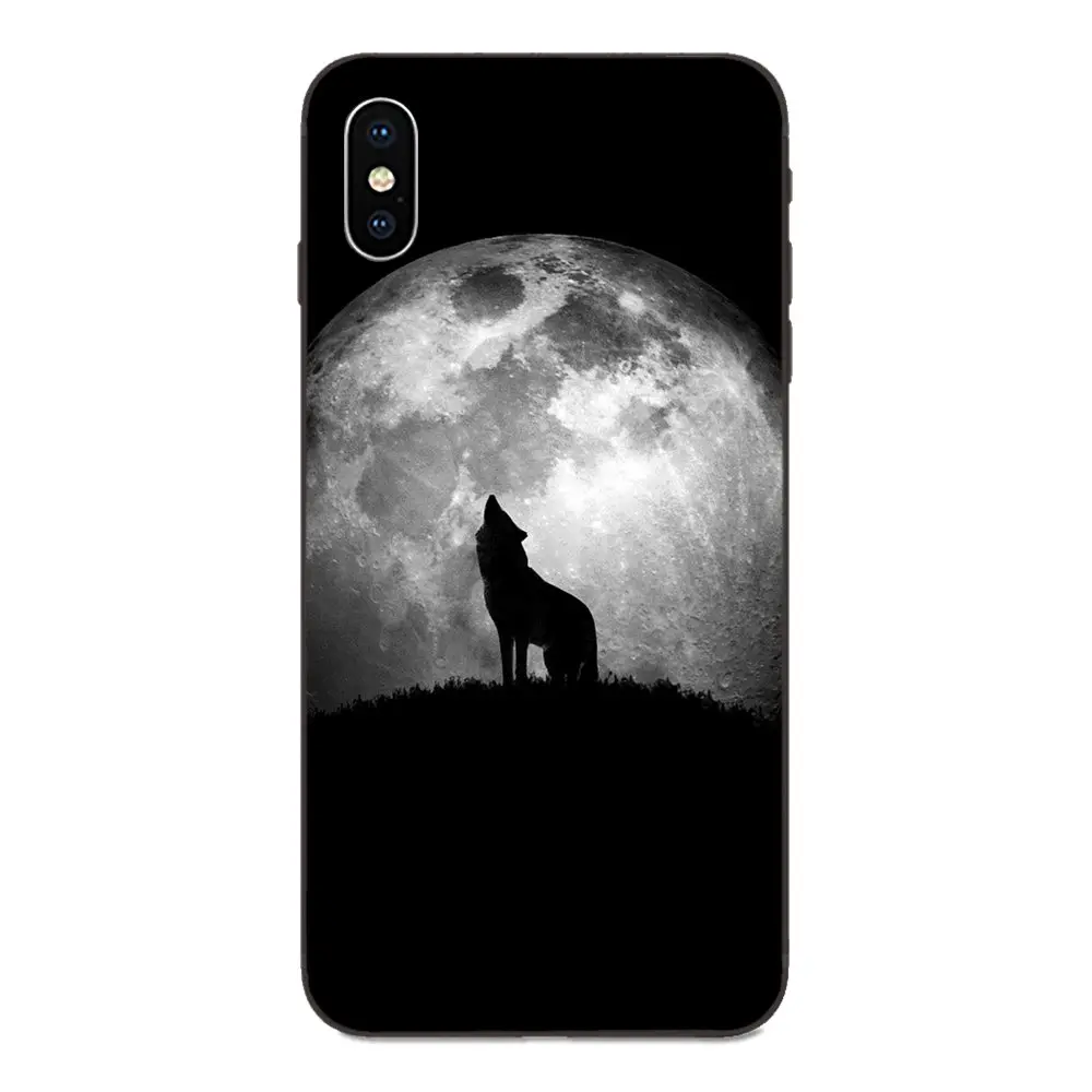 Для Xiaomi Redmi Note 2 3 4 4A 4X5 5A 6 6A 7 Go Plus Pro S2 Y2 Мягкий защитный чехол прозрачный животных Толстовка с принтом волк при лунном свете - Цвет: as picture