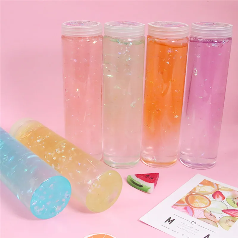slime DIY Starry Sky Crystal Foaming Clay With Sequin Accessories Slime Kids Clay Toy slime supplies juguetes  #4S04 (7)