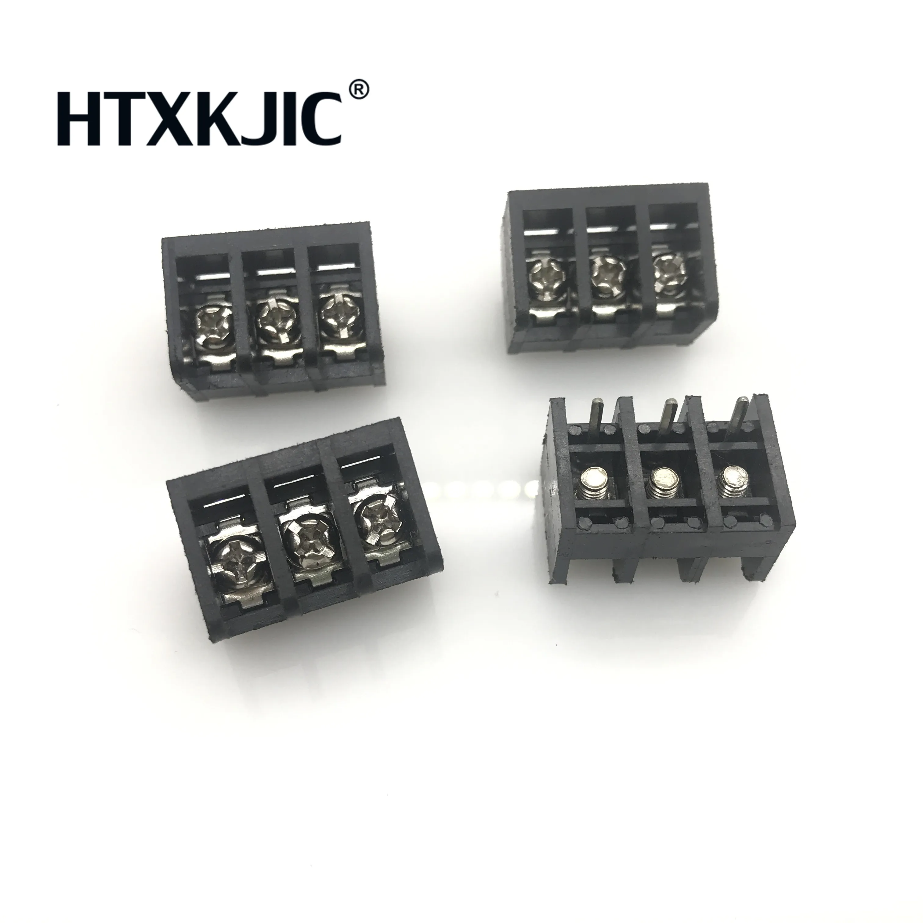 Blocos de Terminais de Barreira 6.35 Milímetros Arremesso Conector 730pin Hb611 Alfinete Preto Proteção Ambiental 100 Pcs - Imagem 3