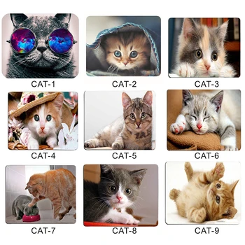 

Cartoon Cat pattern Mouse pad Mini mouse pad Mousepad For pc Laptop Soft rubber Portable Mouse pad free shipping